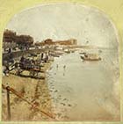Beach and Bathing Machines [Blanchard Stereoview 1860s]